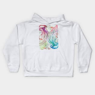 Floating Squid Kids Hoodie